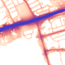 Daytime road noise heatmap for IG11 0BW