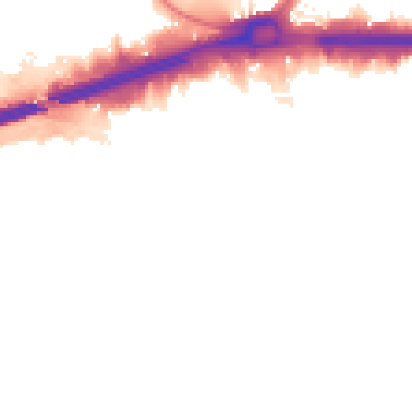Night-time road noise heatmap for IG11 0PF