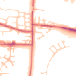 Daytime road noise heatmap for IG11 0XL