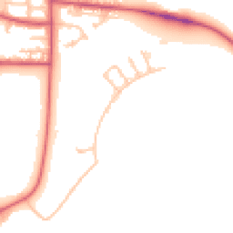 Daytime road noise heatmap for IG11 0YY
