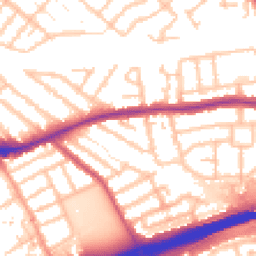 Daytime road noise heatmap for IG11 7QU