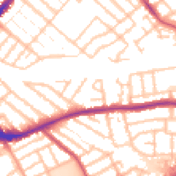 Daytime road noise heatmap for IG11 7RE