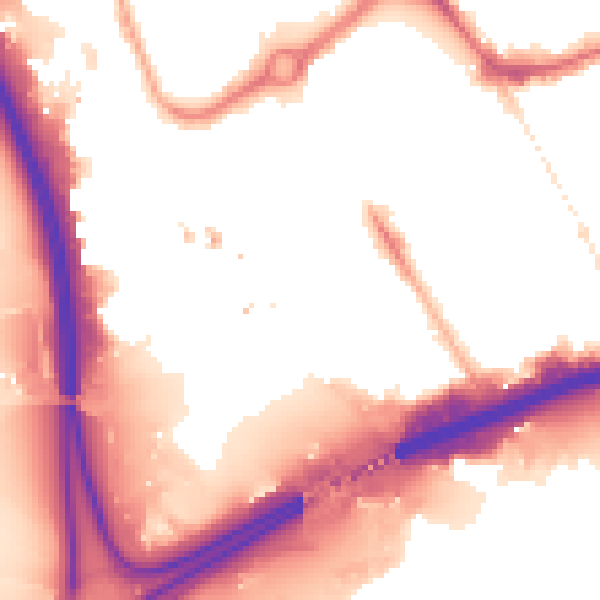 Night-time road noise heatmap for IG11 7YN