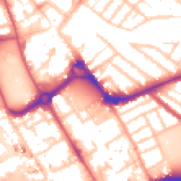 Daytime road noise heatmap for IG11 7YT