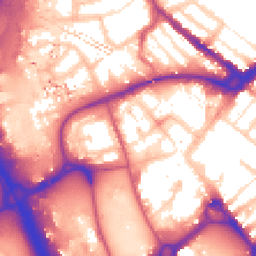 Daytime road noise heatmap for IG11 8BQ