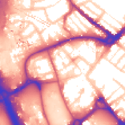 Daytime road noise heatmap for IG11 8BS
