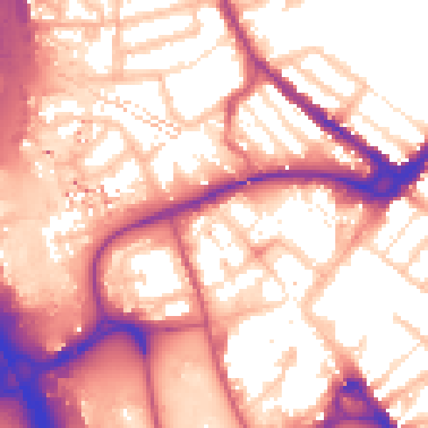 Daytime road noise heatmap for IG11 8FN