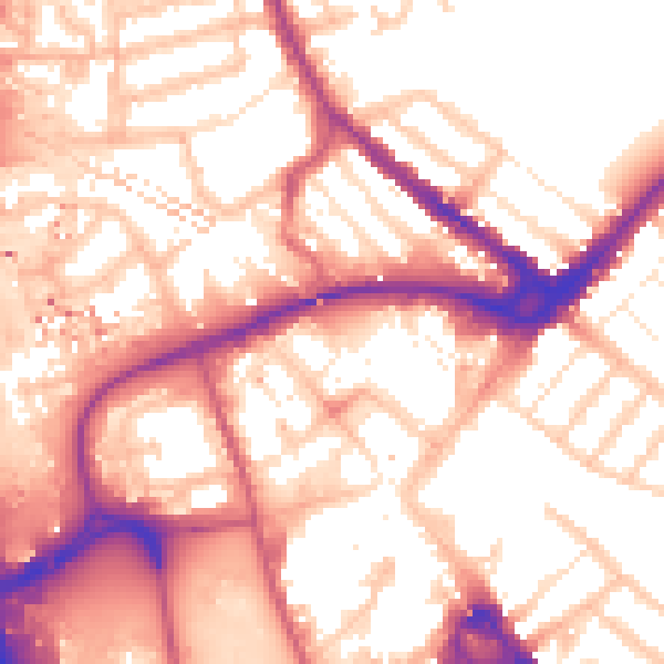 Daytime road noise heatmap for IG11 8GH