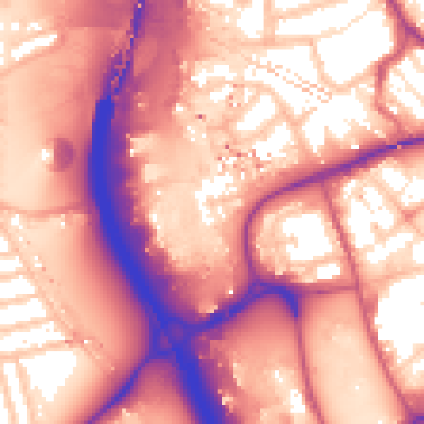 Daytime road noise heatmap for IG11 8LQ