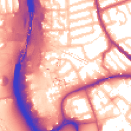 Daytime road noise heatmap for IG11 8ND
