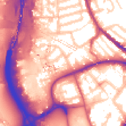 Daytime road noise heatmap for IG11 8NE
