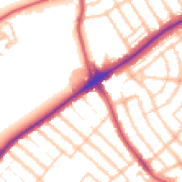 Daytime road noise heatmap for IG11 8UP