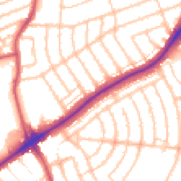 Daytime road noise heatmap for IG11 9DH