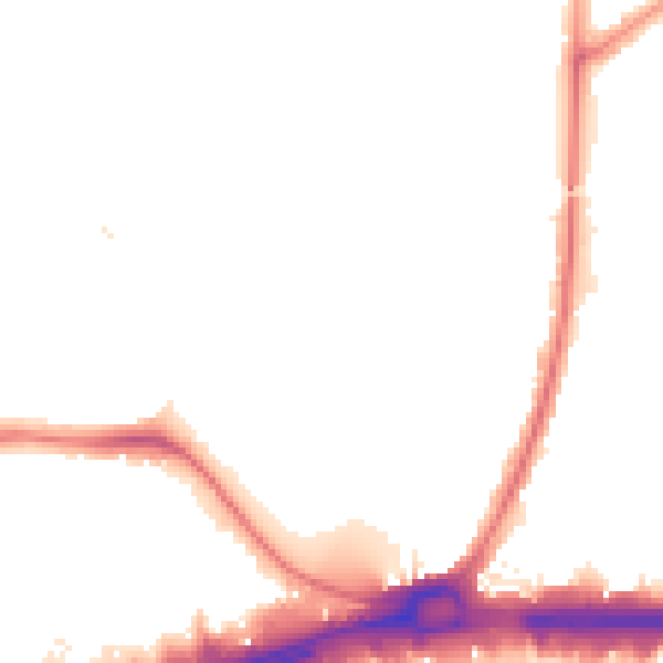 Night-time road noise heatmap for IG11 9NL