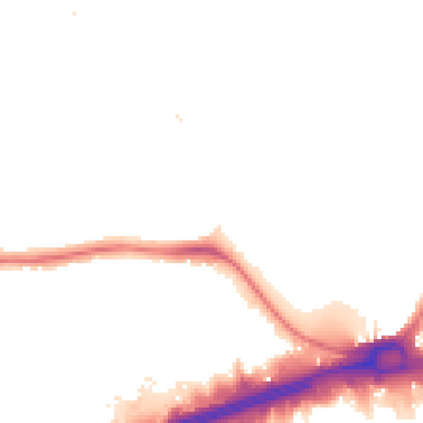 Night-time road noise heatmap for IG11 9QJ