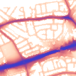 Daytime road noise heatmap for IG11 9SG