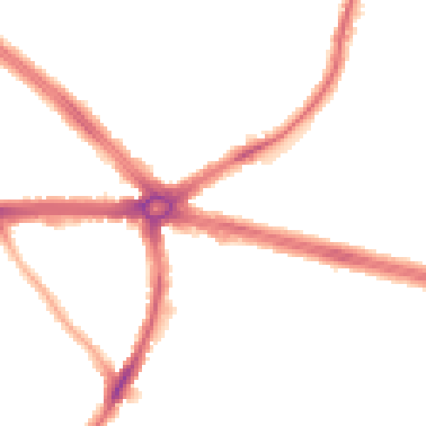 Night-time road noise heatmap for IG2 6BF