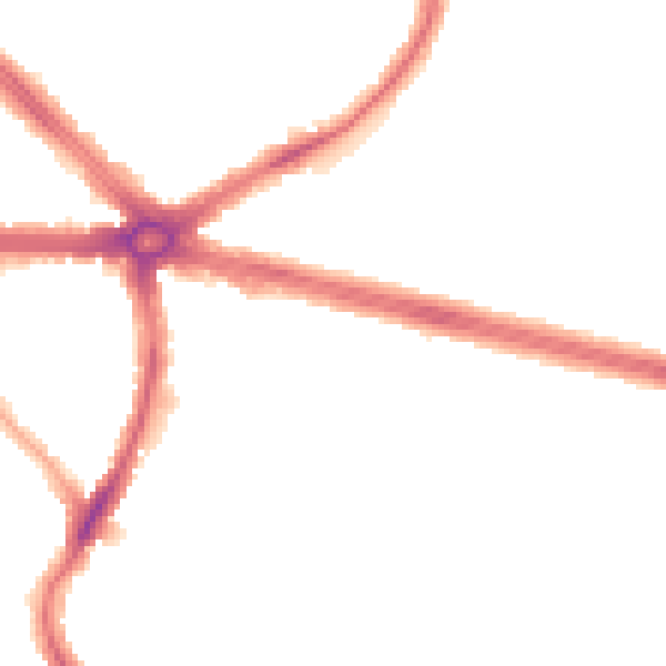 Night-time road noise heatmap for IG2 6DE
