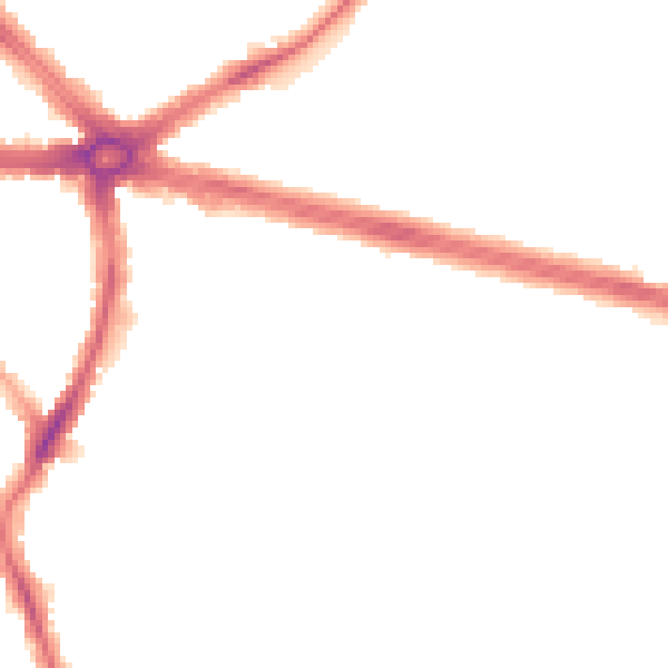 Night-time road noise heatmap for IG2 6DQ