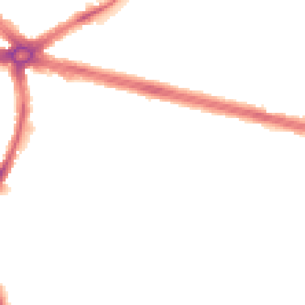 Night-time road noise heatmap for IG2 6DY
