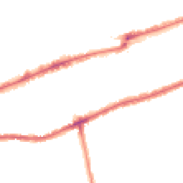 Night-time road noise heatmap for IG3 8AH