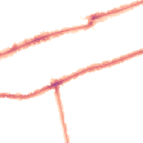 Night-time road noise heatmap for IG3 8AQ