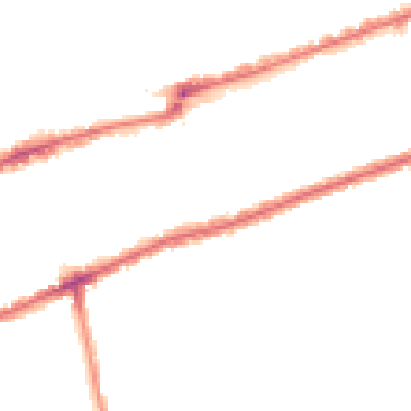 Night-time road noise heatmap for IG3 8AY