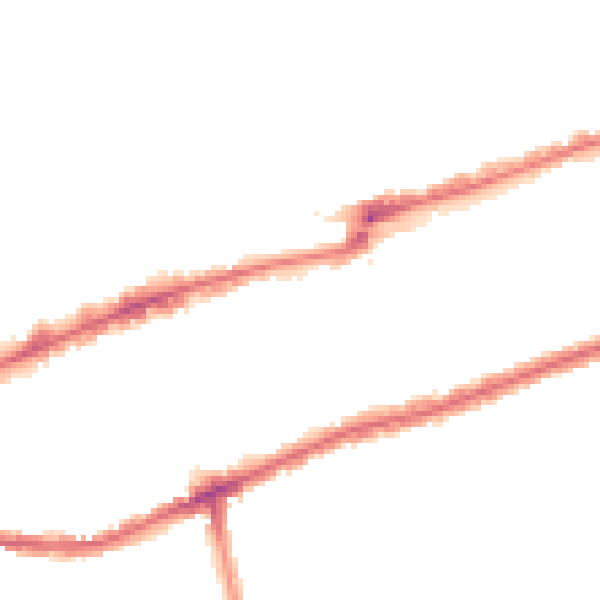 Night-time road noise heatmap for IG3 8BE