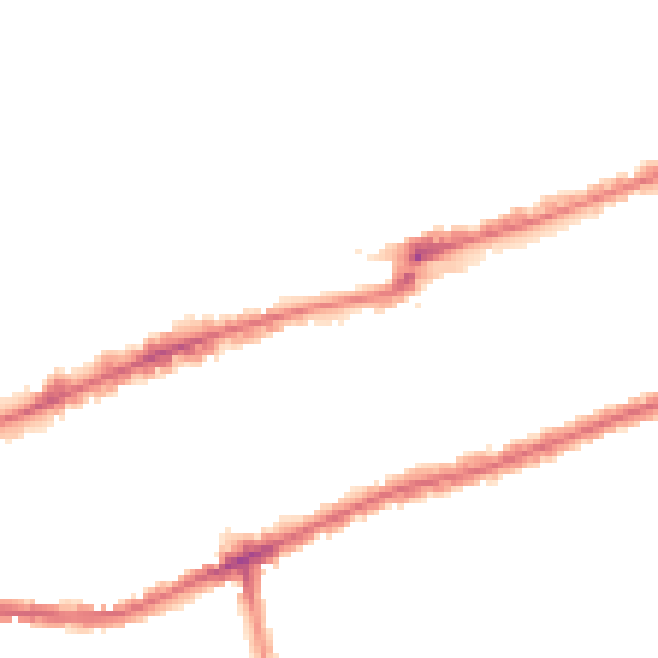Night-time road noise heatmap for IG3 8BQ