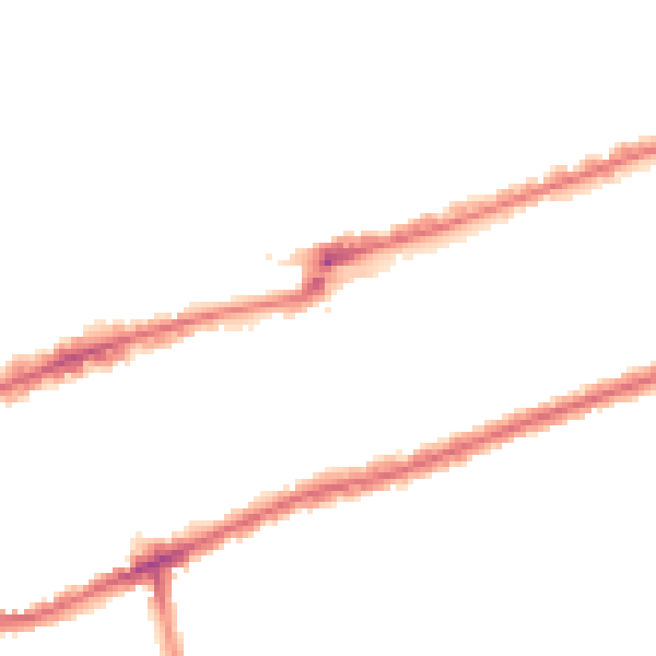 Night-time road noise heatmap for IG3 8BY