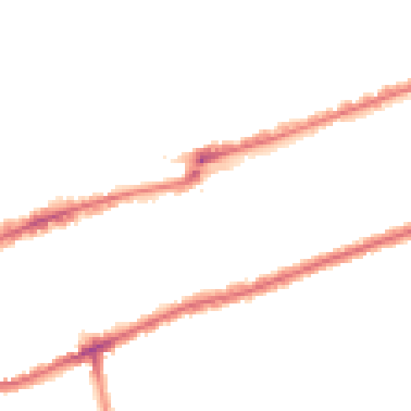 Night-time road noise heatmap for IG3 8DA