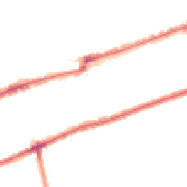 Night-time road noise heatmap for IG3 8DF