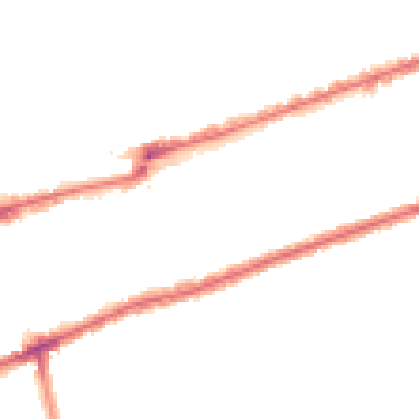 Night-time road noise heatmap for IG3 8DN