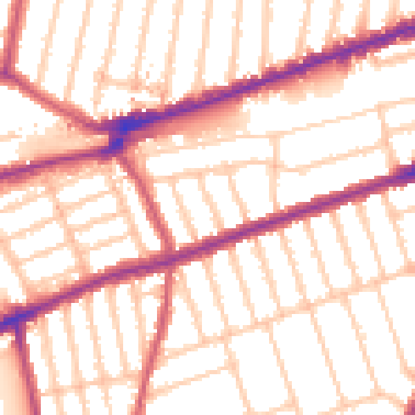 Daytime road noise heatmap for IG3 8DS