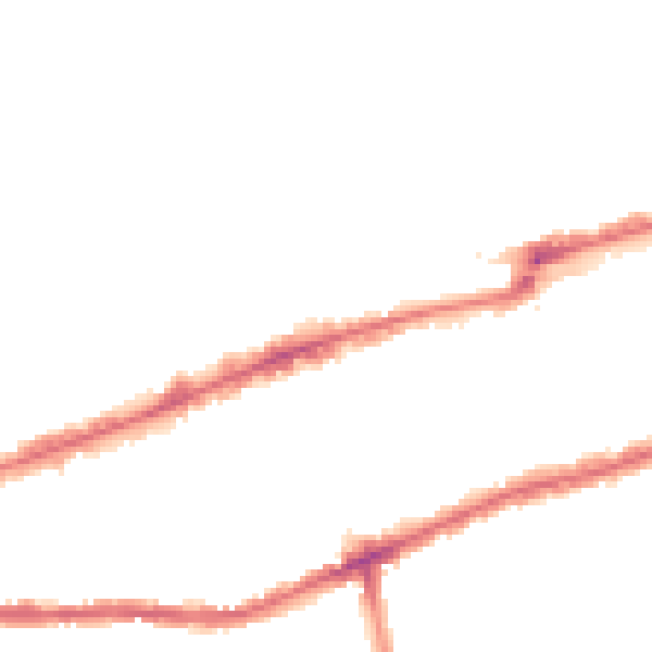 Night-time road noise heatmap for IG3 8EE