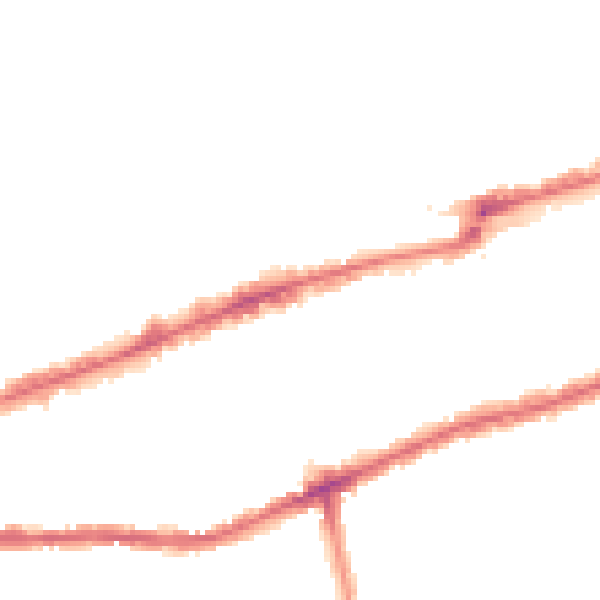 Night-time road noise heatmap for IG3 8EG