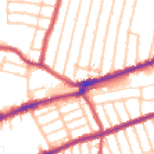 Daytime road noise heatmap for IG3 8FA