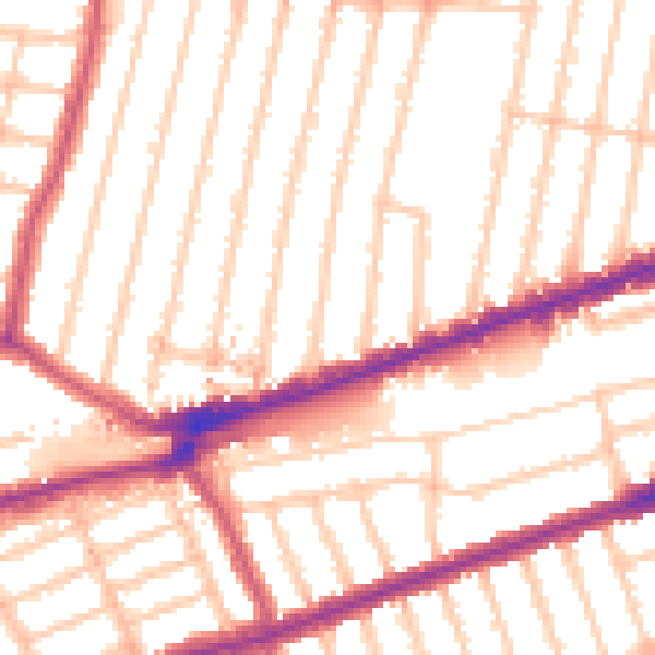 Daytime road noise heatmap for IG3 8PH