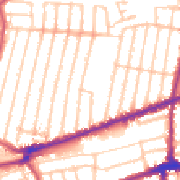 Daytime road noise heatmap for IG3 8PP