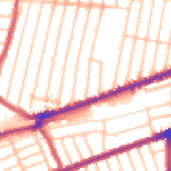 Daytime road noise heatmap for IG3 8PT
