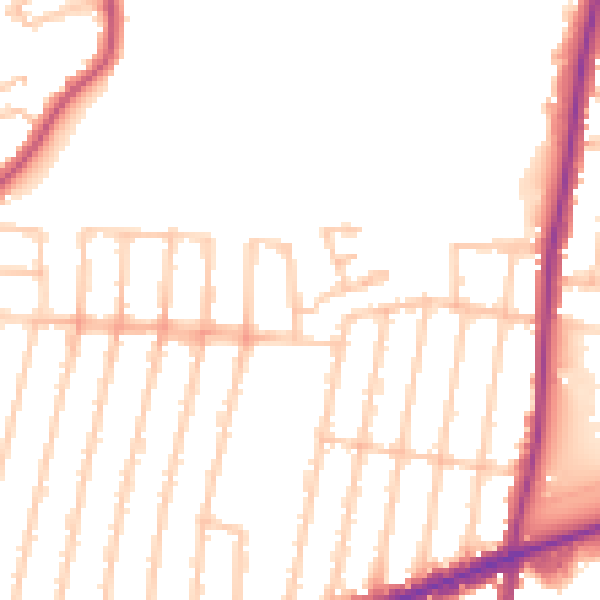 Daytime road noise heatmap for IG3 8QB