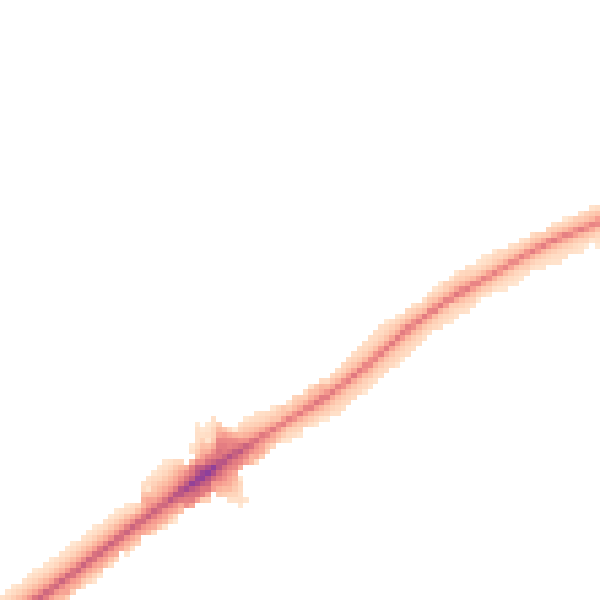 Night-time road noise heatmap for IG3 9BA