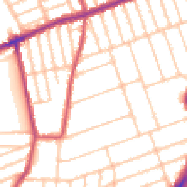 Daytime road noise heatmap for IG3 9HP