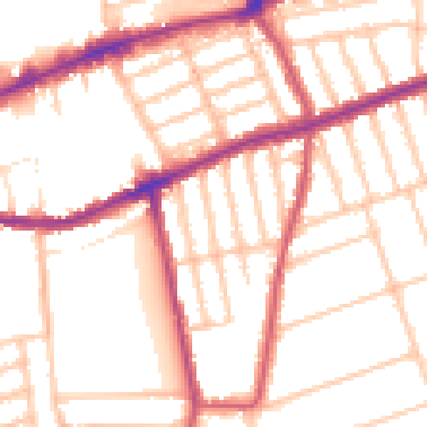 Daytime road noise heatmap for IG3 9JW