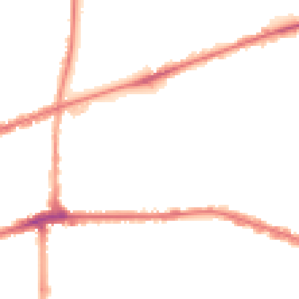 Night-time road noise heatmap for IG3 9QD