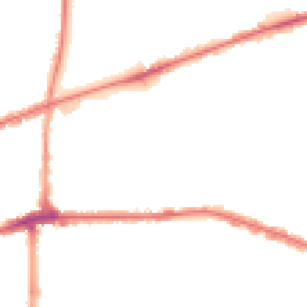 Night-time road noise heatmap for IG3 9QF