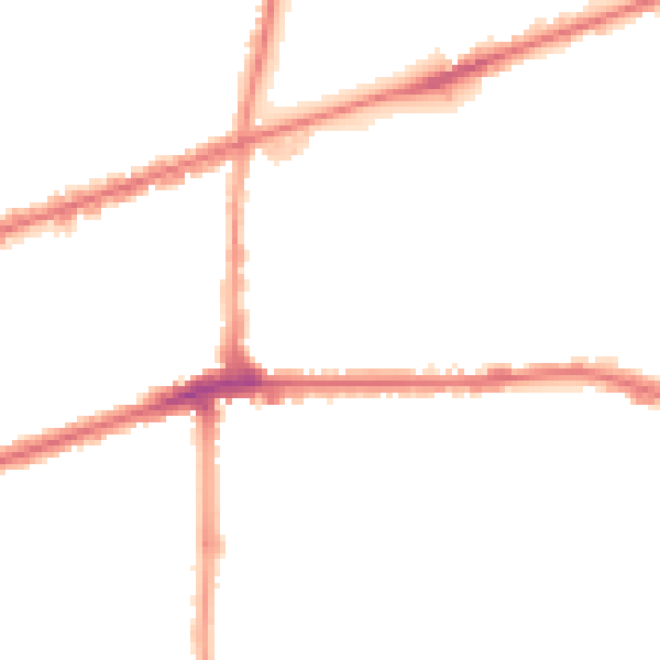 Night-time road noise heatmap for IG3 9QW