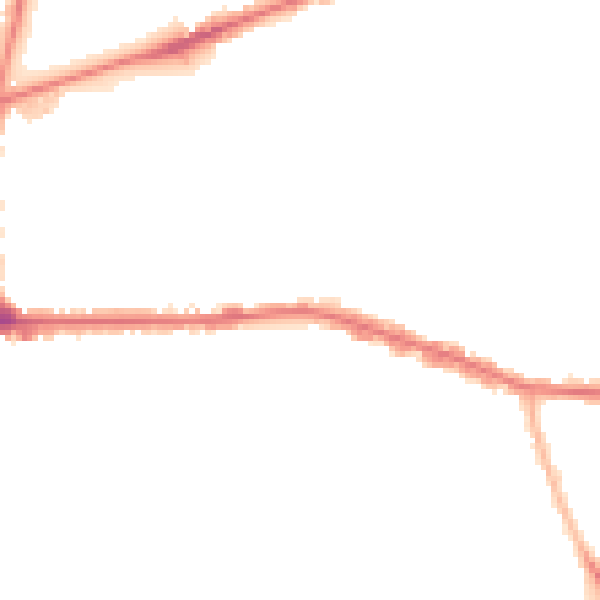 Night-time road noise heatmap for IG3 9RU