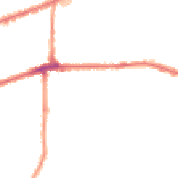 Night-time road noise heatmap for IG3 9SA