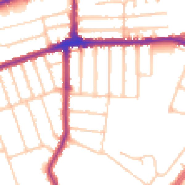 Daytime road noise heatmap for IG3 9SN